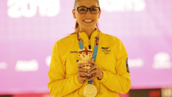 Clara Juliana Guerrero lanzó  la bola por el octavo oro de Colombia en Lima 2019