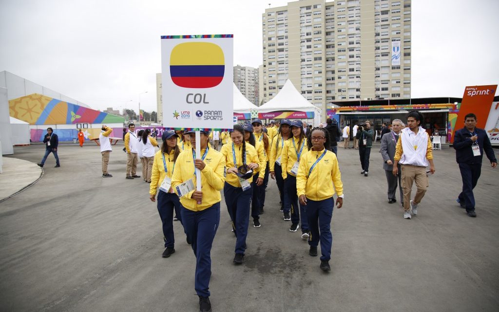 Colombia izó la bandera tricolor en la antesala de Juegos Panamericanos
