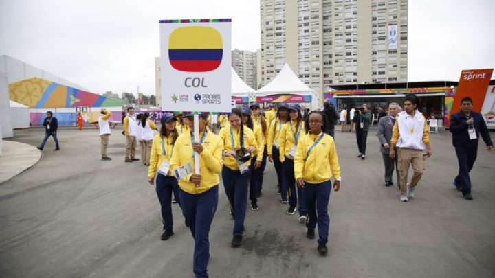 Colombia izó la bandera tricolor en la antesala de Juegos Panamericanos