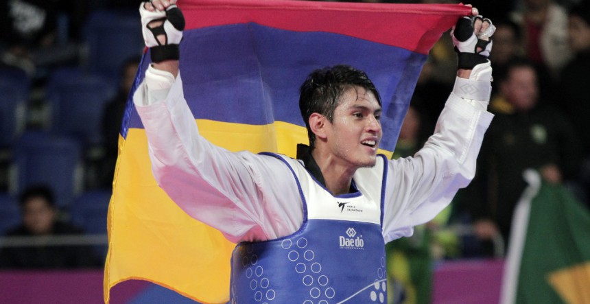 Miguel Trejos, oro histórico para Colombia en el taekwondo de Lima 2019