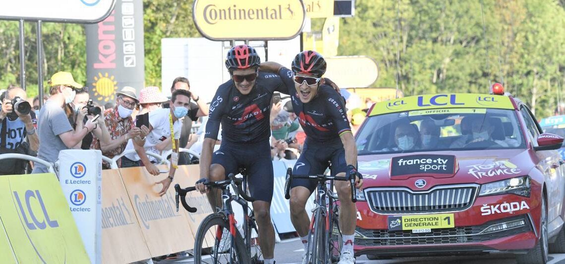 Kwiatkowski y Carapaz, juntos de la mano para rematar la etapa 18 del Tour