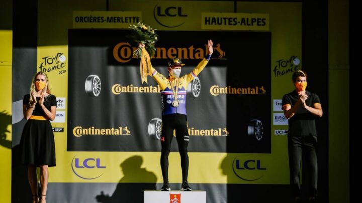 Primoz Roglic venció en la cuarta etapa del Tour de Francia, también en esprint